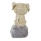 Roman 7.5 Inch Dog On Stone Figurine Summer Figurine , Summer Decor Puppy Spring Summer Flowers